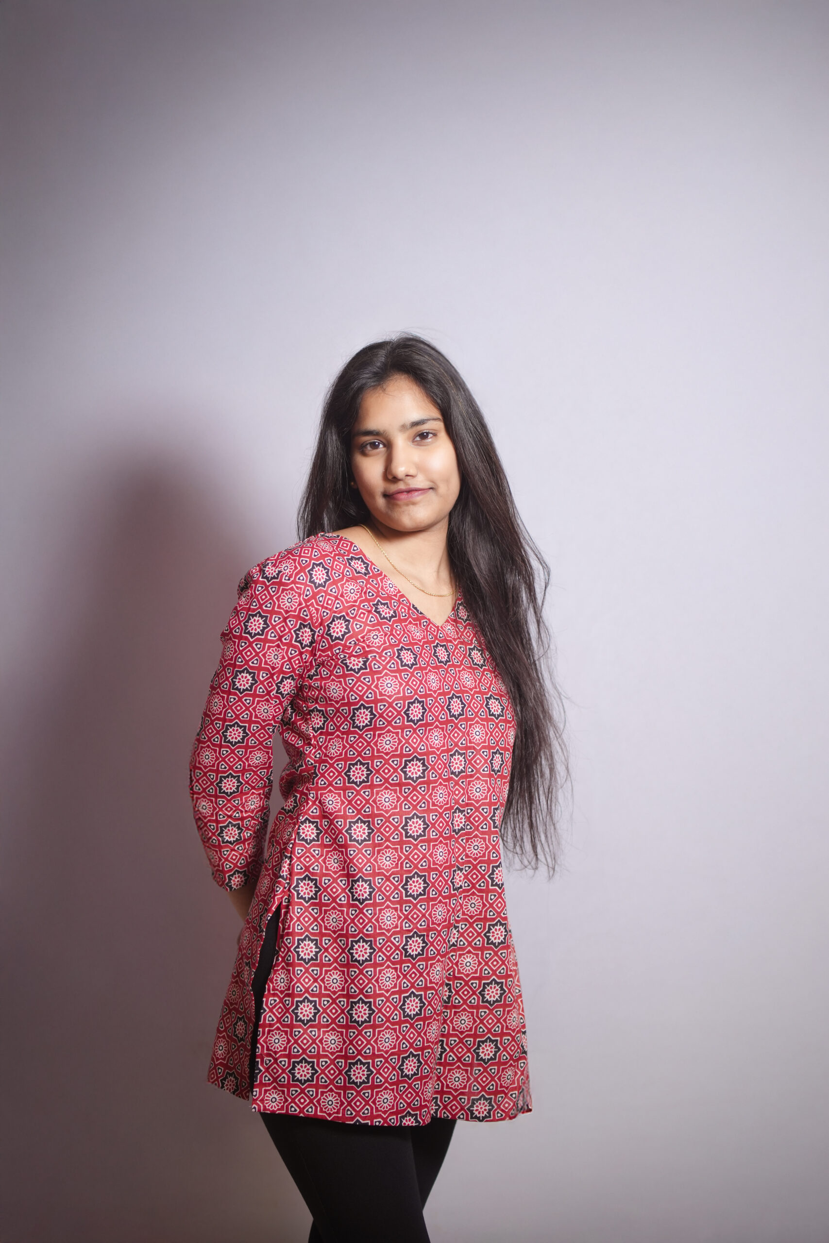 Ajrak Short Kurthi2 Ajrak Short Kurthi - Image 1