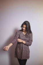 Black Ajrak Short Kurthi - Image 2