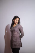 Black Ajrak Short Kurthi