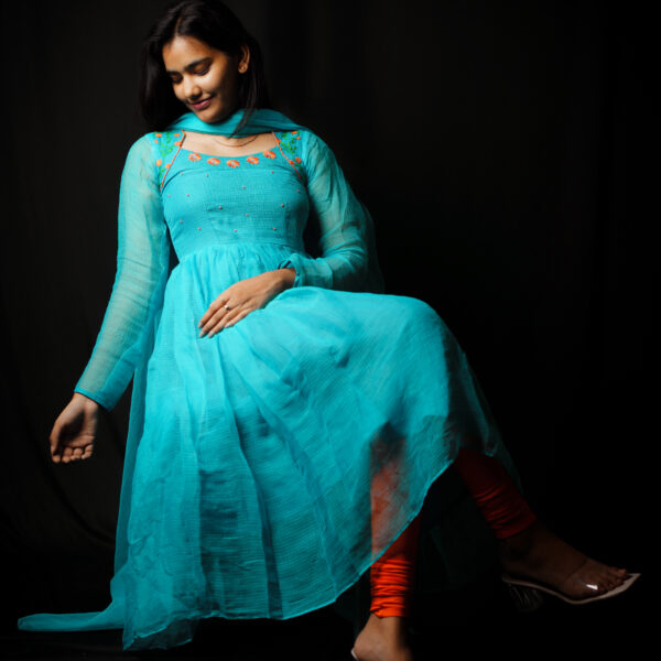Blue Kota Anarkali