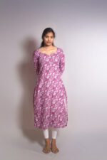 Cotton Mauve Kurthi