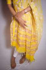 Golden-yellow Kurthi With Duppata - Image 2