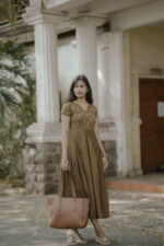 Khaki Lenin Frock - Image 4