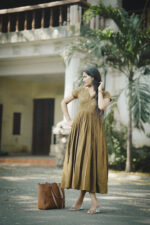 Khaki Lenin Frock - Image 2