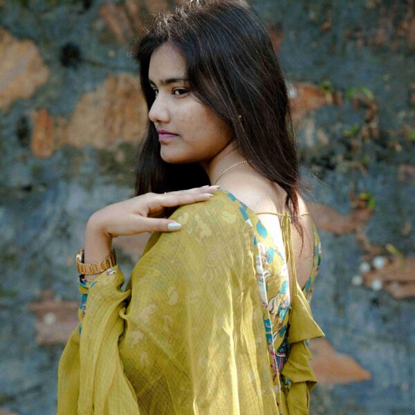 Olive Green Anarkali