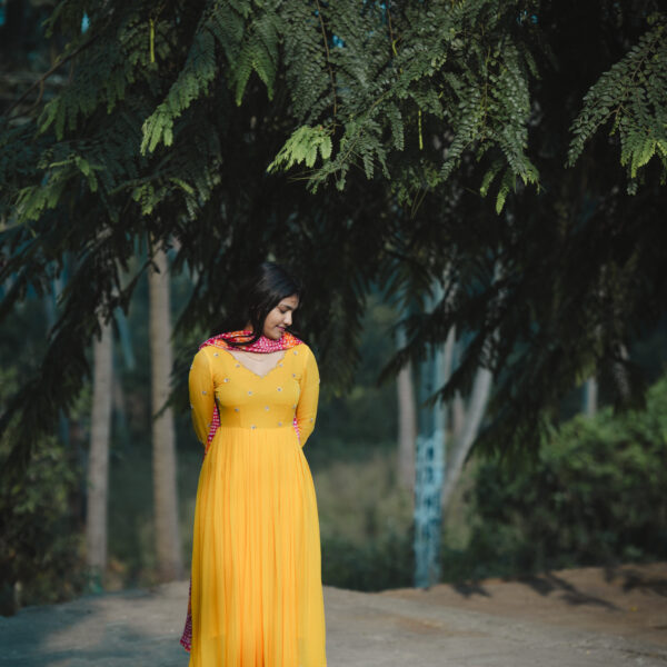Sunshine Yellow Anarkali