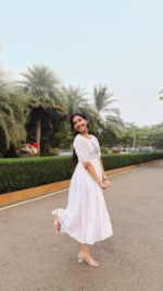 White Chritmas Frock