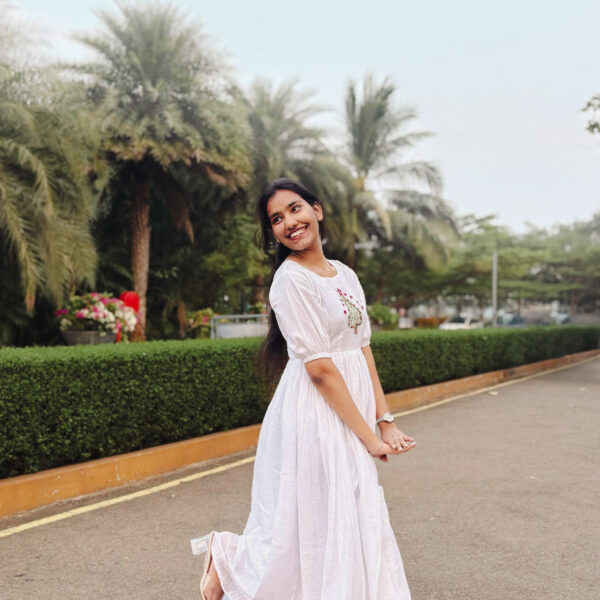 White Chritmas Frock