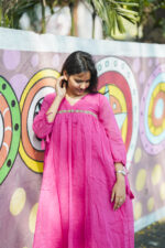 Pink Flowy Party Frock - Image 5